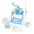 ALVENZA Manual Ice Gola Maker – Portable Blue Ice Slush Machine