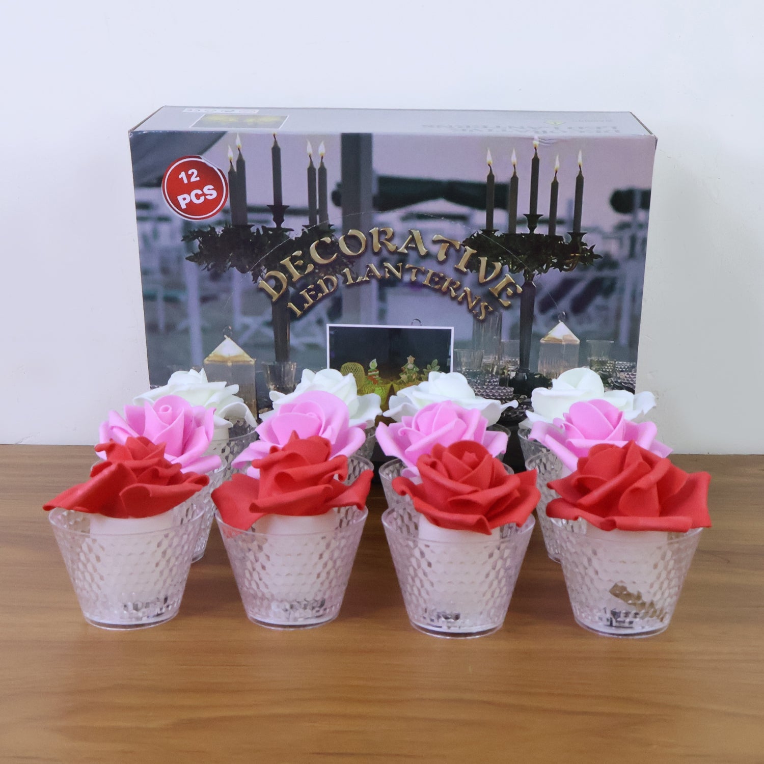 ALVENZA Rose Shaped Flameless LED Candles – Elegant Romantic Decor Set