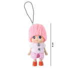 ALVENZA Mini Doll Keychain – Adorable Soft Knitted Cap & Vibrant Design
