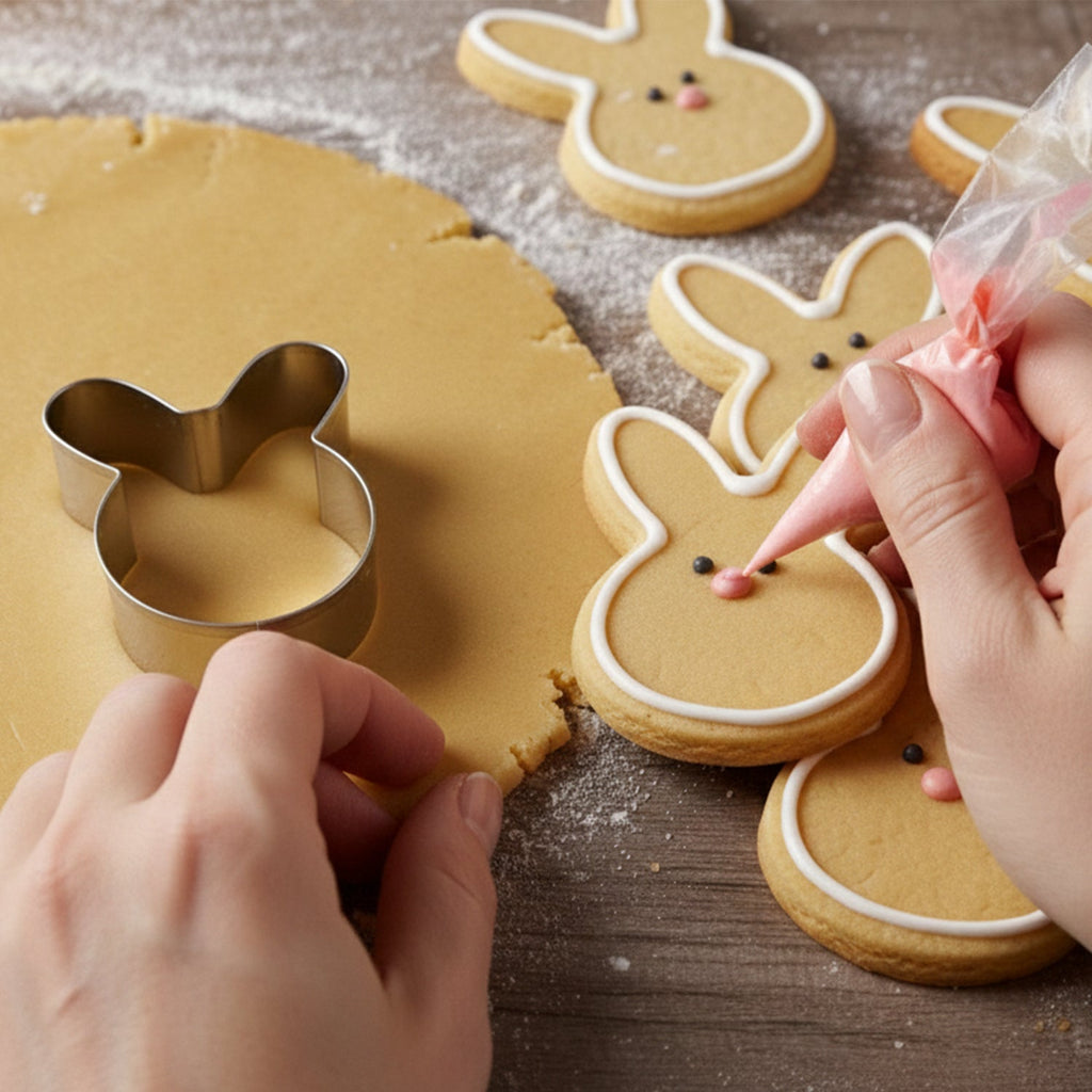 Stainless Steel House Shape Cookie Cutter Set 3 Durable Baking Molds - Front View