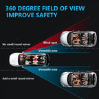 ALVENZA Car Blind Spot Mirrors – Wide Angle Convex Safety Set