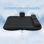 ALVENZA Inflatable Car Air Mattress – Comfortable Travel Sleeping Bed, Car Sofa