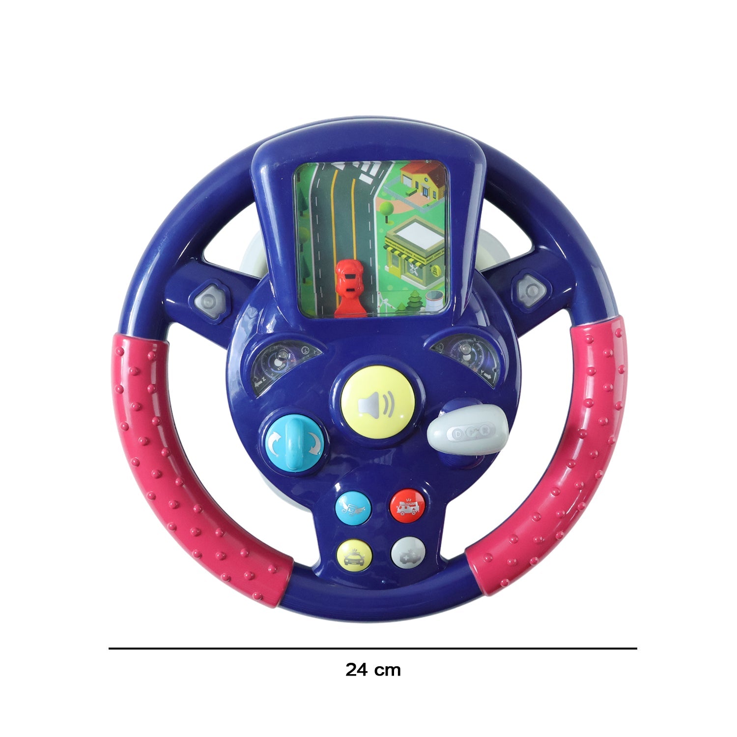 ALVENZA Musical Steering Wheel Toy – Interactive Sound & Light for Toddlers