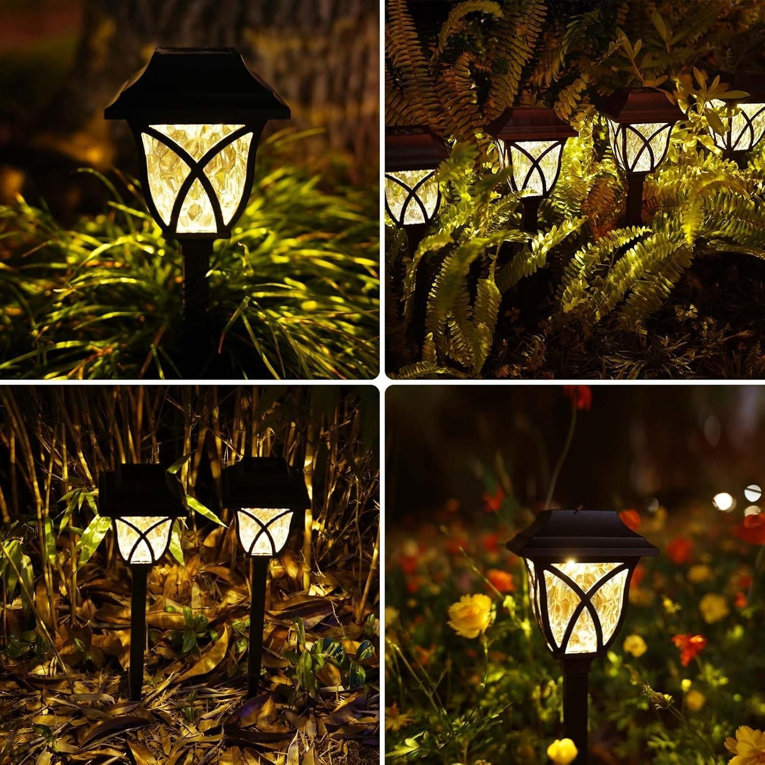 ALVENZA Solar Pathway Lights – Water-Ripple Garden Lighting | FitFuzion