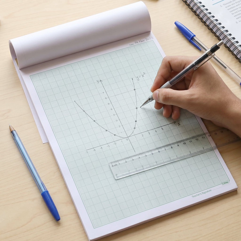 A4 Graph Paper Pad Precise 1mm Square Grid for Technical & Academic Use - Detail View 7