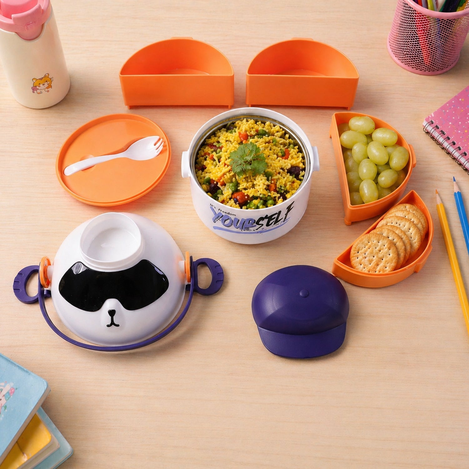 Kids Double Layer Lunch Box The Perfect Food Storage Solution - Detail View 7