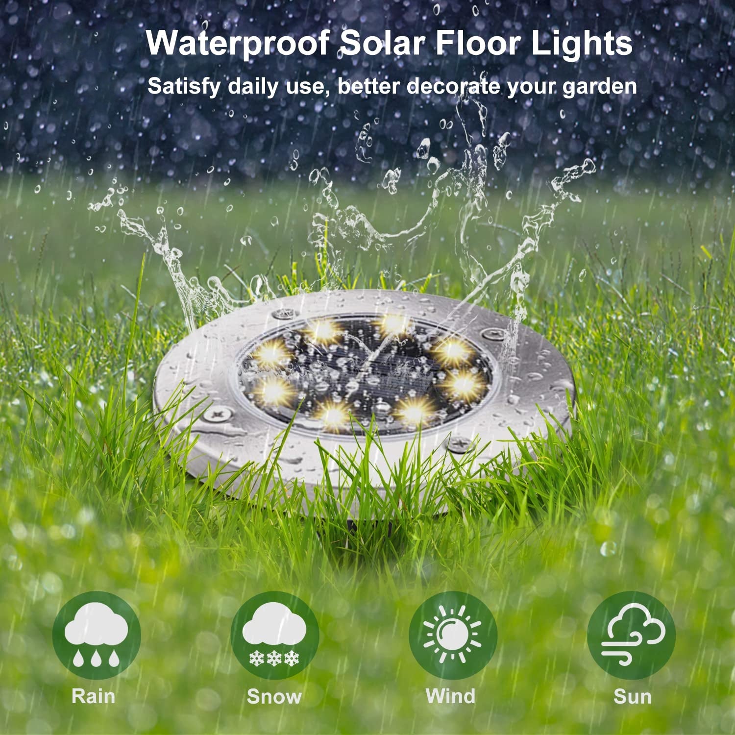 ALVENZA Solar Powered LED Garden Lights – Eco-Friendly Outdoor Pathway Lighting