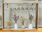 ALVENZA Decorative Ceramic Vase Set – Realistic Artificial Dried Flowers