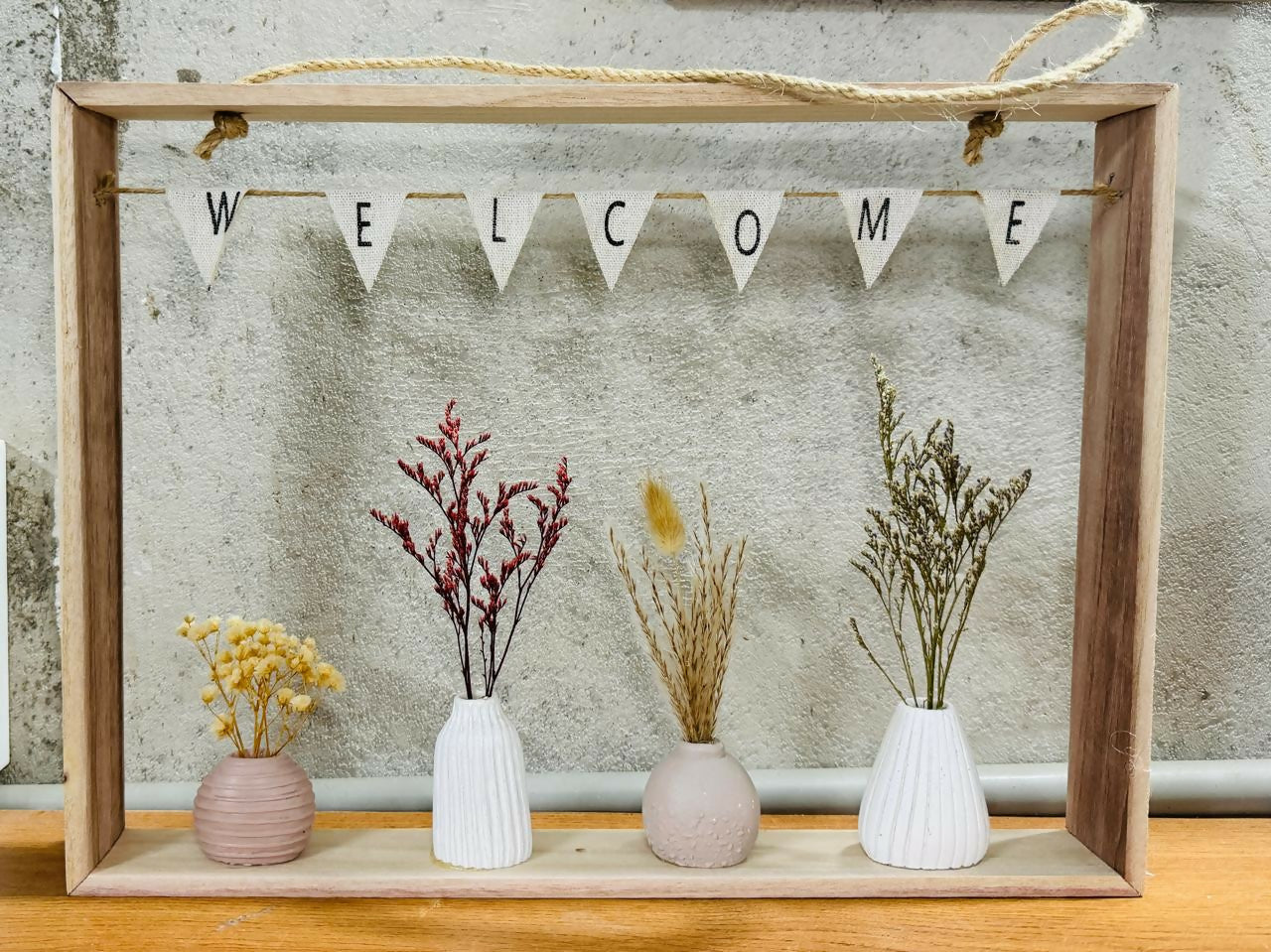ALVENZA Decorative Ceramic Vase Set – Realistic Artificial Dried Flowers