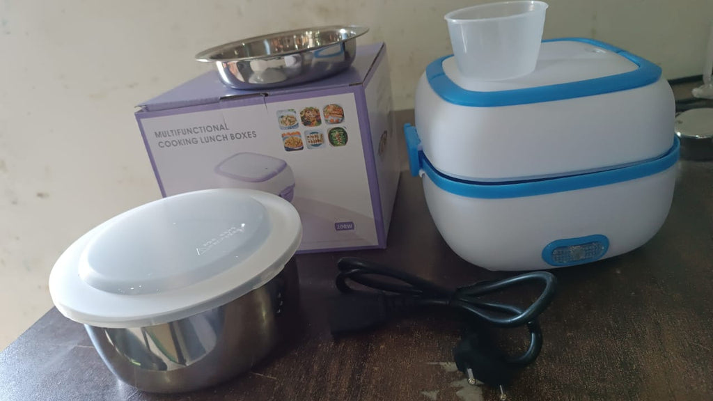 Electric Lunch Box 3-in-1 Stainless Steel Food Heater | Lunchie Bunchie - Detail View 7