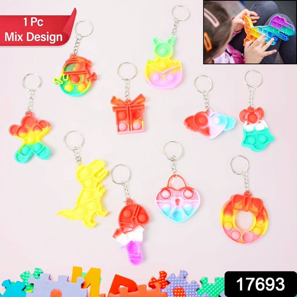 ALVENZA Pop It Keychain – Stress Relief Fidget Toy for Kids | Little Learners
