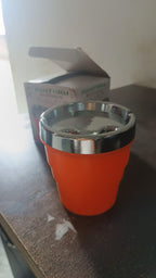 ALVENZA Car Ashtray – Portable Smokeless Cup Holder with Lid | Velvet Wheels