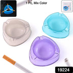 Unbreakable Plastic Ashtray Stylish & Durable for Indoor & Outdoor Use - Front View