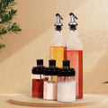 ALVENZA Glass Oil Dispenser & Spice Jar Set – Leakproof Storage | DeoDap