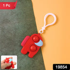 ALVENZA Pop-It Fidget Keychain – Mini Stress Relief Sensory Toy for Kids & Adults