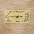 ALVENZA Traditional Rakhi with Colorful Beads – Elegant Brother Gift