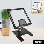 Adjustable Phone Stand Aluminium Alloy, Foldable | Wiregenix - Side View