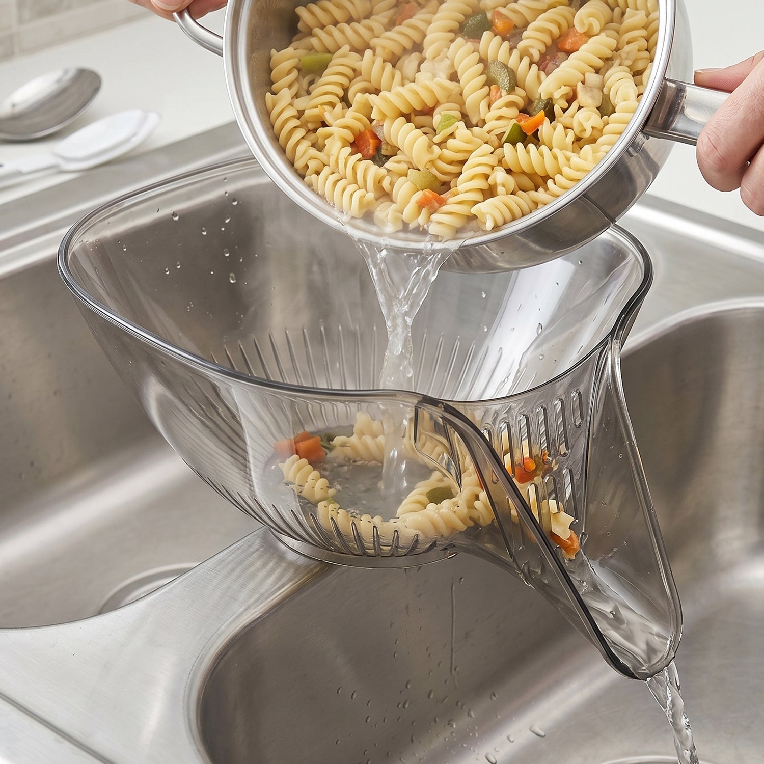 Fruit & Vegetable Washing Strainer Basket Easy, Hygienic Rinsing - Detail View 8