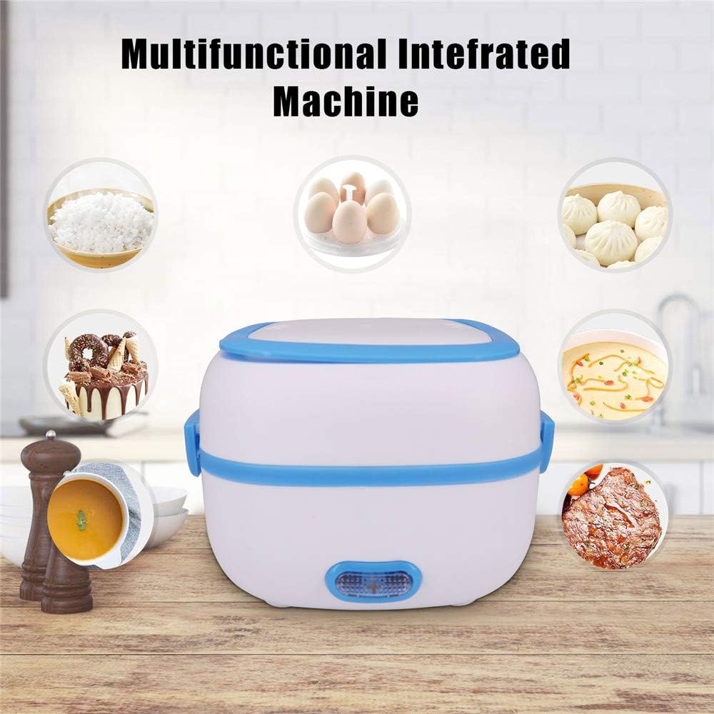 ALVENZA Electric Lunch Box 220V – Portable with Stainless Steel Compartments