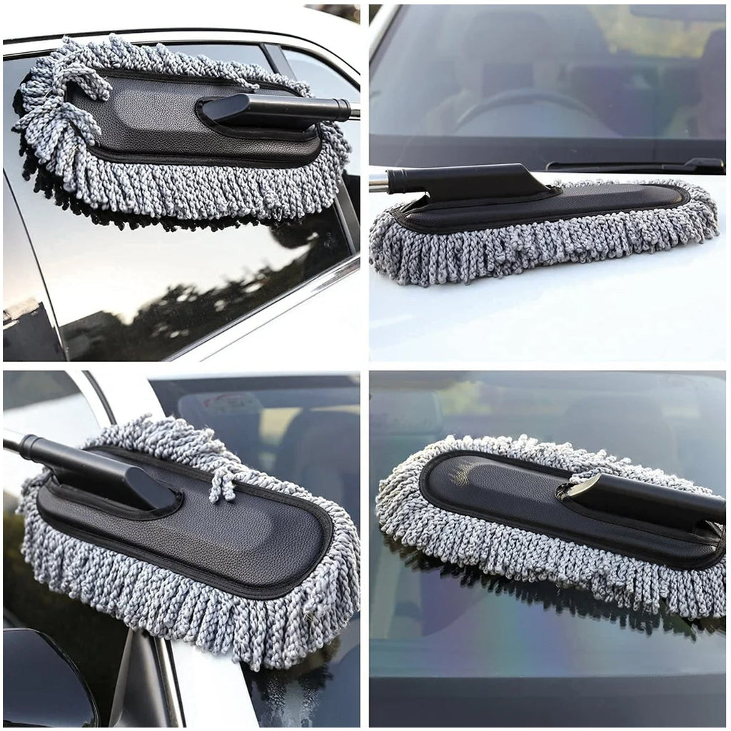 ALVENZA Car Duster – Retractable Handle Microfiber | Velvet Wheels