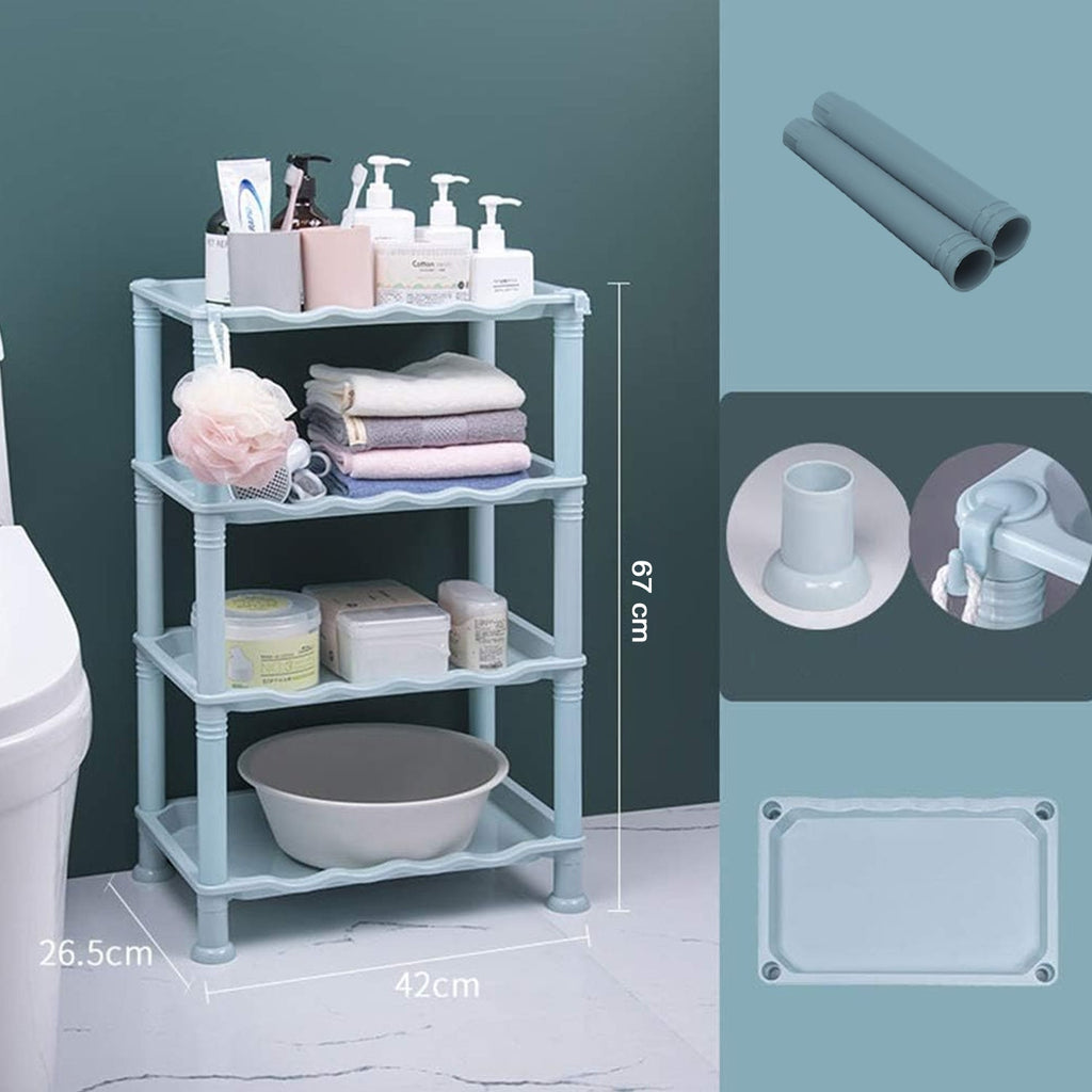 ALVENZA 4-Layer Storage Shelf – Narrow & Versatile Organizer | Organivo