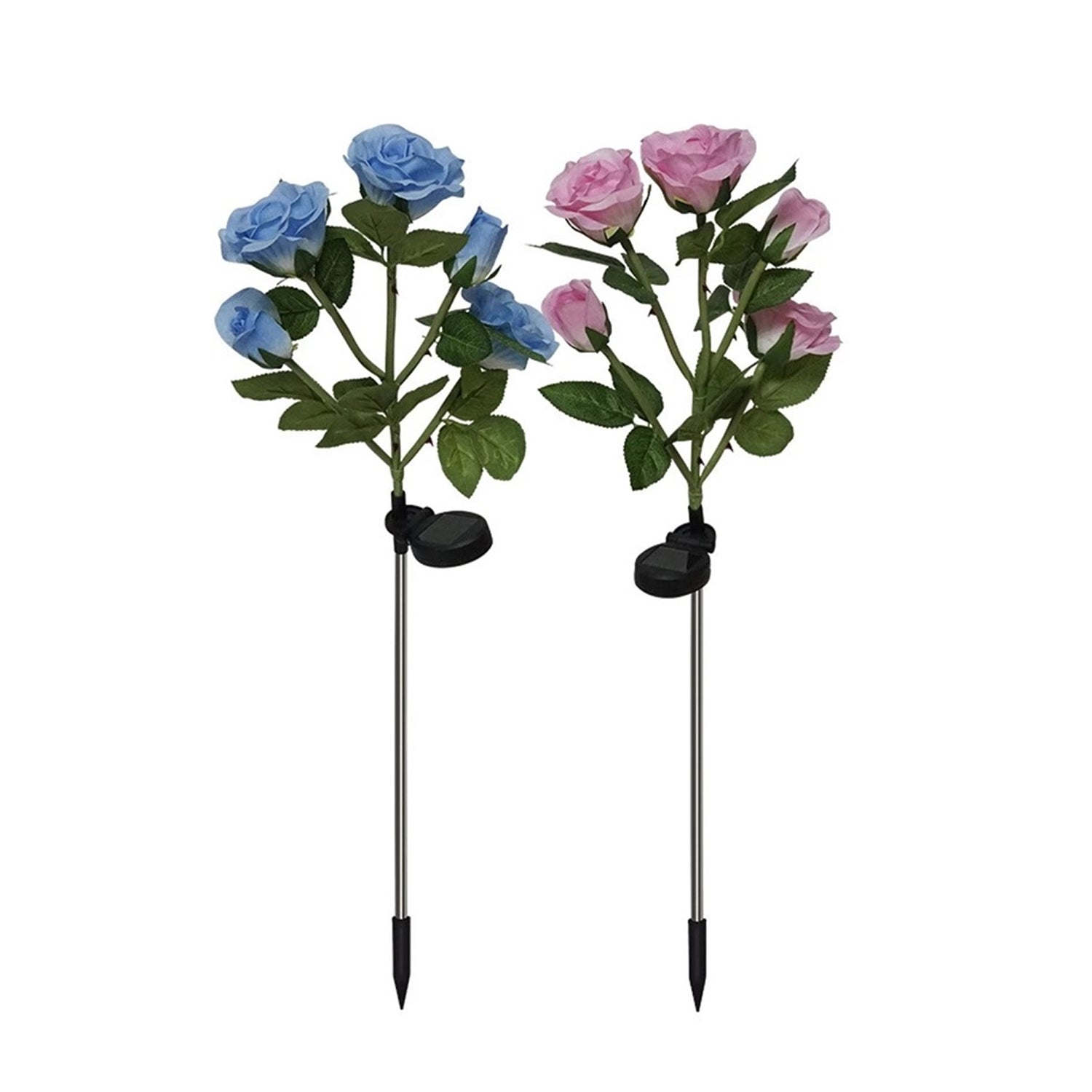 ALVENZA Solar Garden Rose Lights – Waterproof RGB Color Changing | FitFuzion