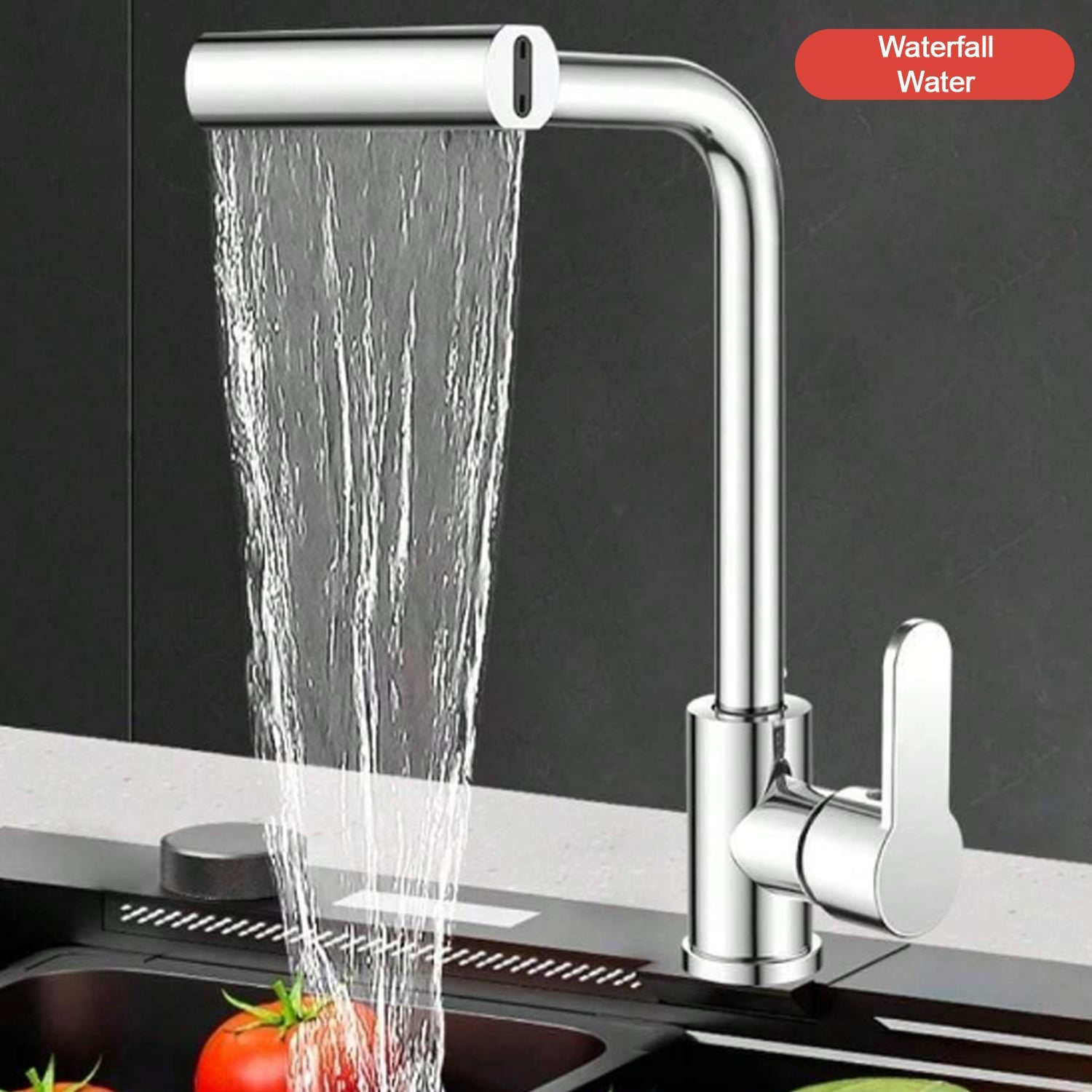 ALVENZA Kitchen Faucet Extender – 360° Rotating Waterfall | Mist & Relax