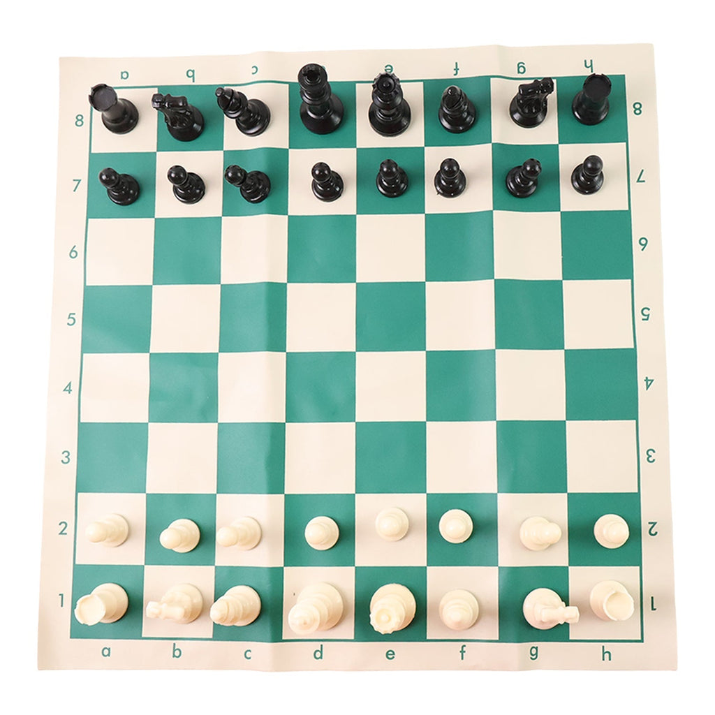 ALVENZA Portable Chess Set – Foldable, Travel-Friendly with Plastic Pieces