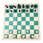 ALVENZA Portable Chess Set – Foldable, Travel-Friendly with Plastic Pieces