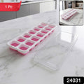 Plastic Ice Cube Tray Durable with Lid for Easy Freezing