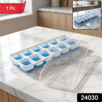 14-Grid Plastic Ice Cube Tray Easy-Release & Multipurpose Use