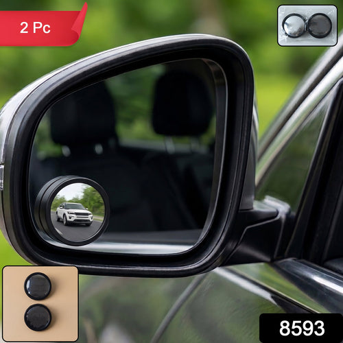 ALVENZA 360° Adjustable Blind Spot Mirror – Wide-Angle Rear View Enhancement