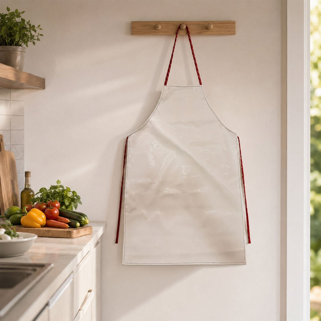 Waterproof Kitchen Apron Full Coverage & Adjustable Fit for Cooking - Front View