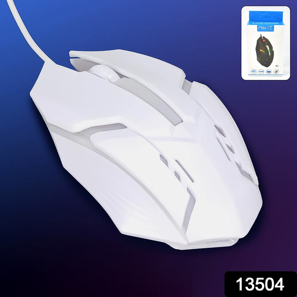 Wired Gaming Mouse Ergonomic RGB Lighting for Gamers - Side View