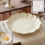 Lotus Flower Decorative Serving Tray Elegant Snack & Dry Fruit Platter