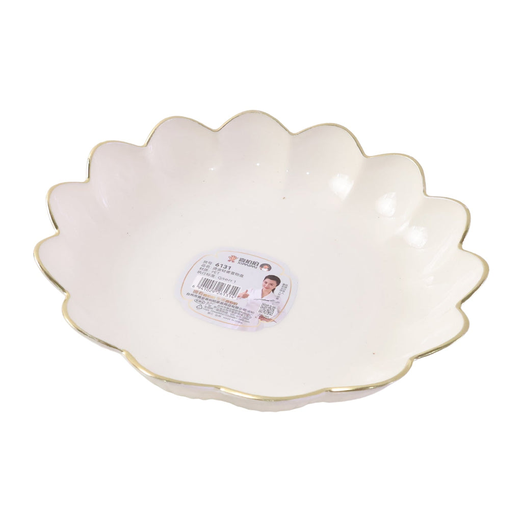 Lotus Flower Decorative Serving Tray Elegant Snack & Dry Fruit Platter - Detail View 5