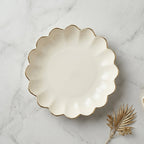 Lotus Flower Decorative Serving Tray Elegant Snack & Dry Fruit Platter - Detail View 8