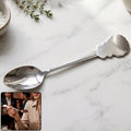 Stainless Steel Dinner Spoon Elegant Carved Handle for Daily Use