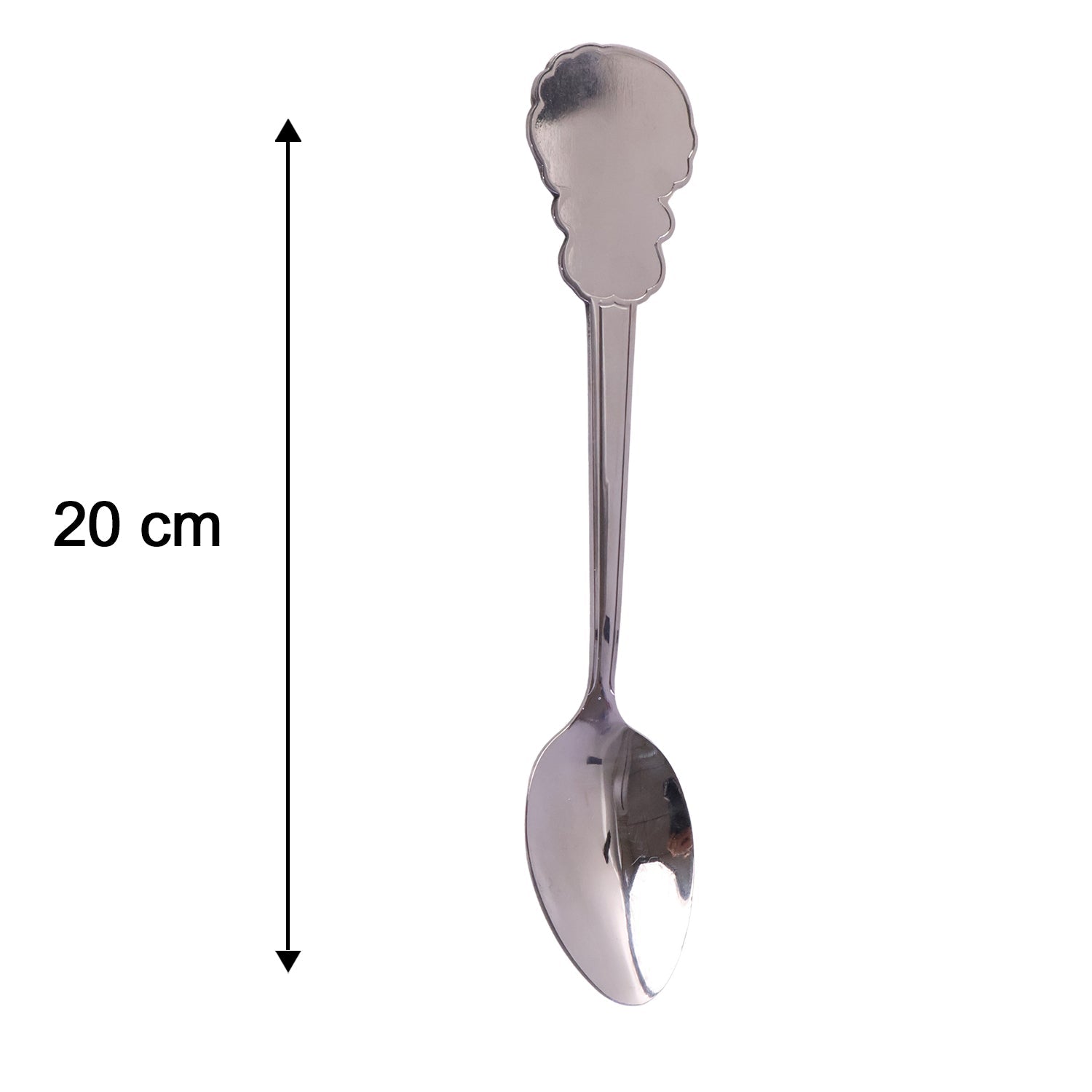 Stainless Steel Dinner Spoon Elegant Carved Handle for Daily Use - Detail View 6