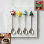 Golden Cartoon Spoon Set Stylish & Durable Tableware for All
