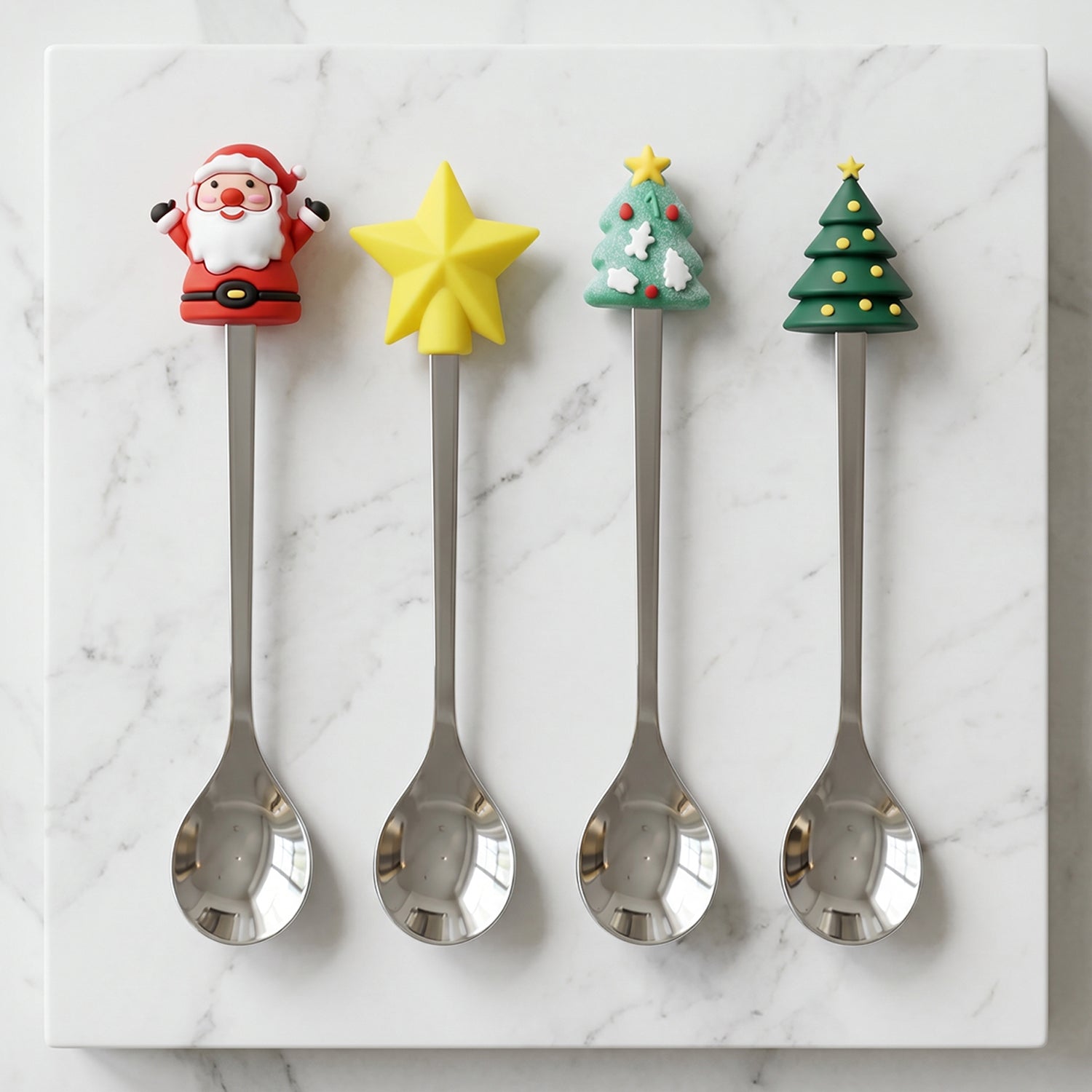 Golden Cartoon Spoon Set Stylish & Durable Tableware for All - Detail View 8