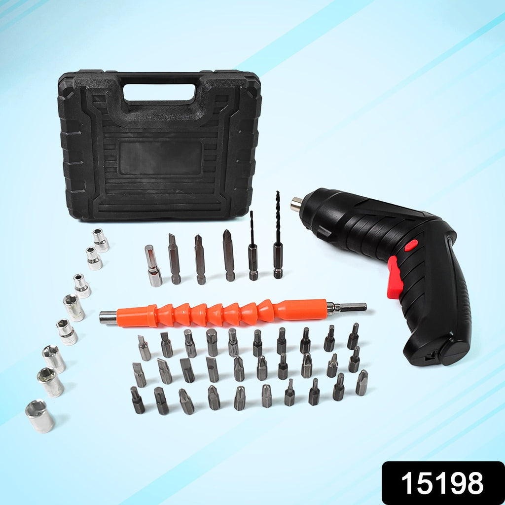 ALVENZA Cordless Electric Screwdriver – 48-Pc Bit Set & LED | BoltForce