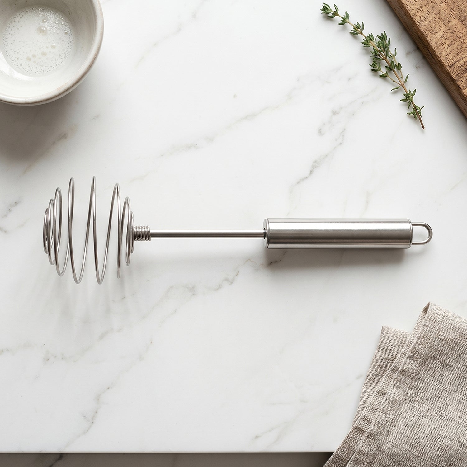 Stainless Steel Large Round Spring Whisk Durable Kitchen Tool