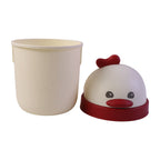 Mini Desktop Trash Can with Lid Cute Chick Design for Office & Home - Detail View 5