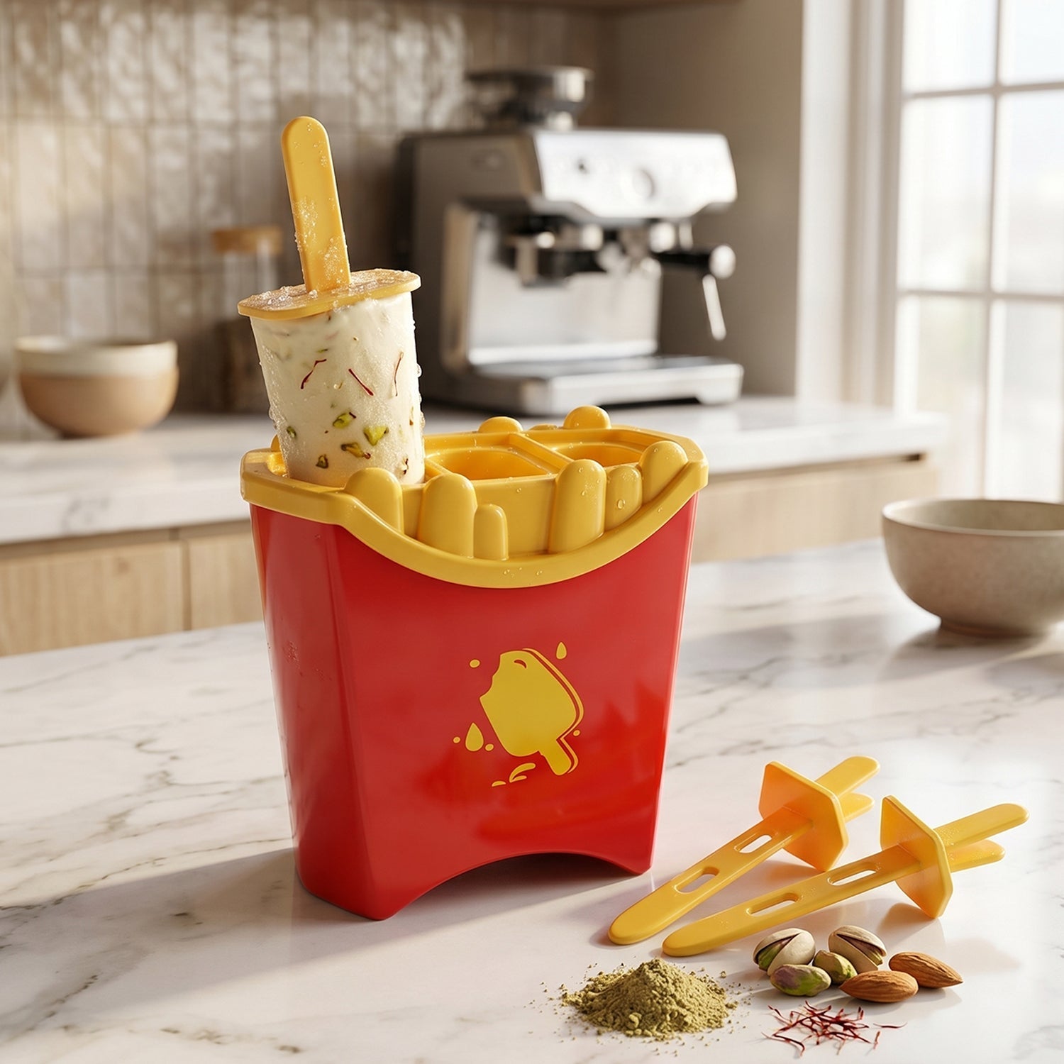 Ice Pop Mould Set Fun French Fries Shape for Summer Treats - Detail View 7