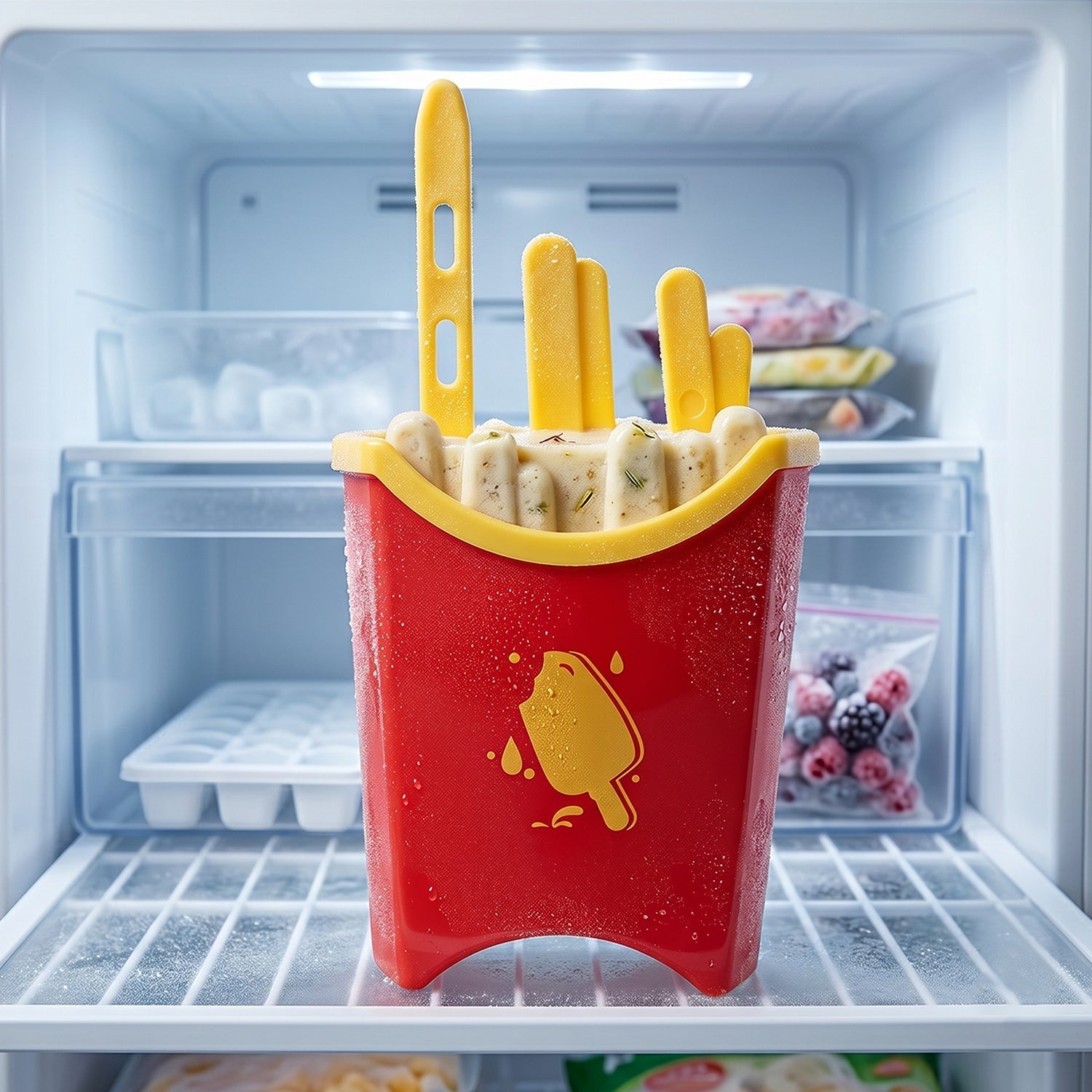 Ice Pop Mould Set Fun French Fries Shape for Summer Treats - Detail View 8