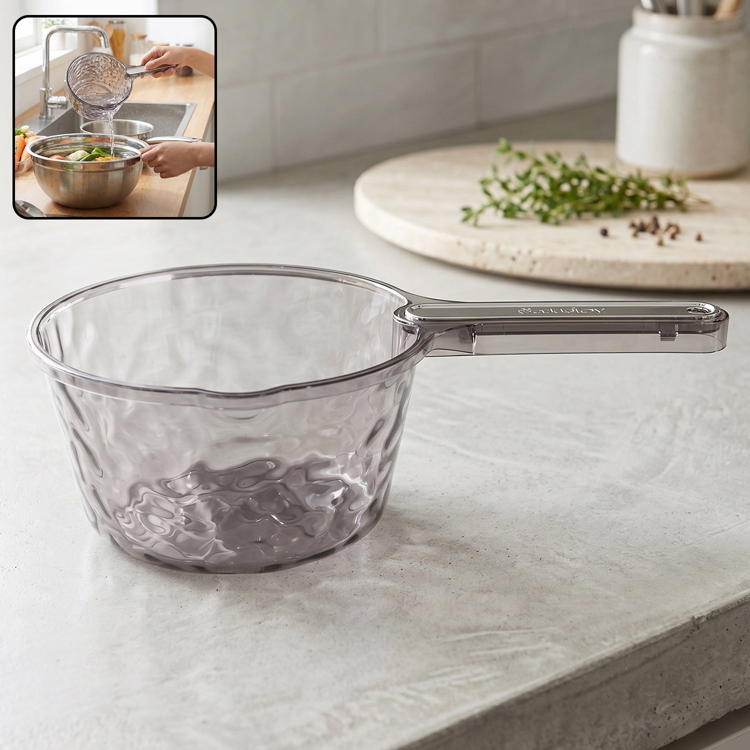 Water Dipper Scoop with Handle Durable & Easy to Use - Front View