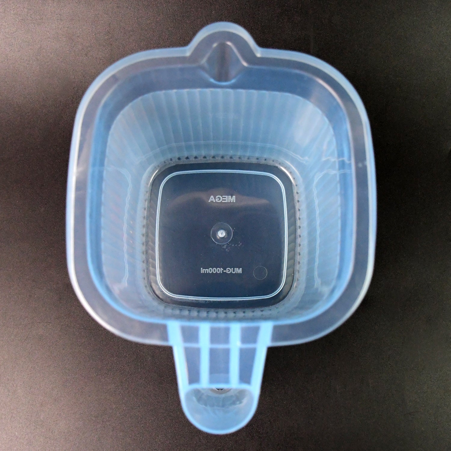 Transparent Bath Mug 1000 ML & BPA-Free | Bathora - Back View