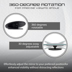 ALVENZA Car Blind Spot Mirror – Wide-Angle Safety Side Mirror for Cars