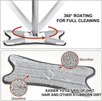 ALVENZA Hands-Free Mop – X-Shape Microfiber Squeeze | Storenzo
